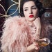 1920's Flapper Carwash Hem Beaded Party Dress - The Starlet - Phantom Silver