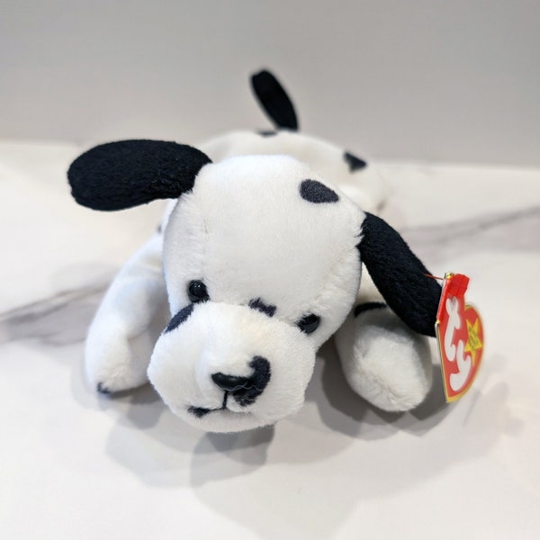 Rare 1996 Dotty the Dalmatian TY Beanie Baby with 3rd and 4th Gen Tags - Vintage 90s Collectibles
