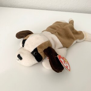 1997 Bernie the St. Bernard TY Beanie Baby with 4th and 5th Gen Tags - Vintage 90s Collectibles