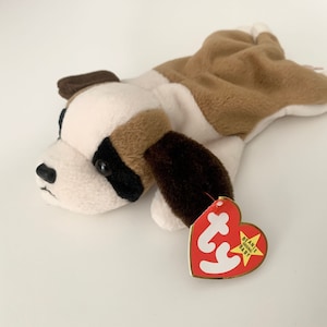 Rare 1997 Bernie the St. Bernard TY Beanie Baby with 3rd and 4th Gen Tags - Vintage 90s Collectibles