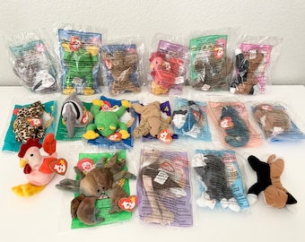Rare 1997 Complete Set Mcdonalds TY Teenie Beanie Babies