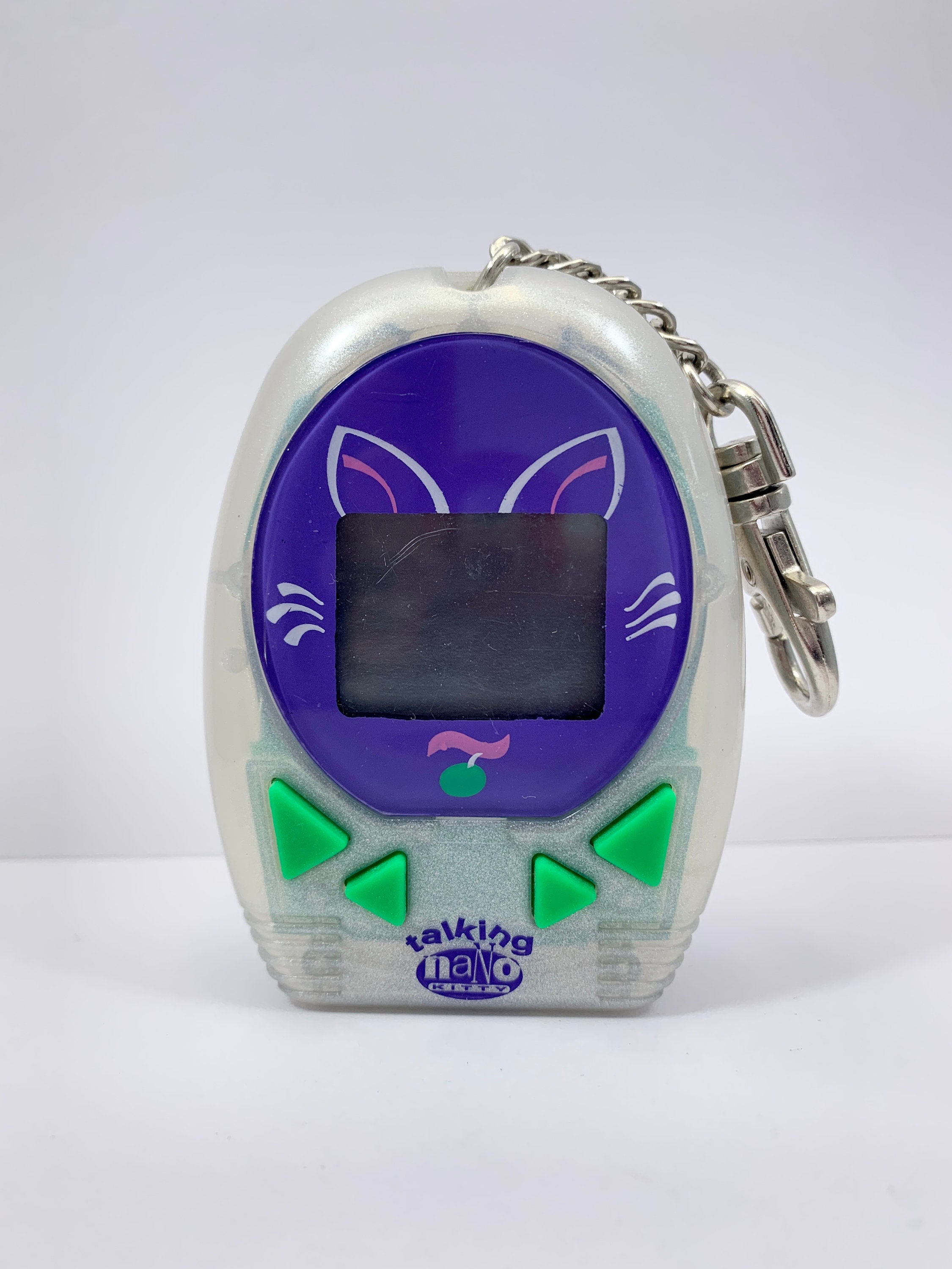 Retro 1997 Talking Nano Kitty Digital Toy Keychain | 90s Vintage