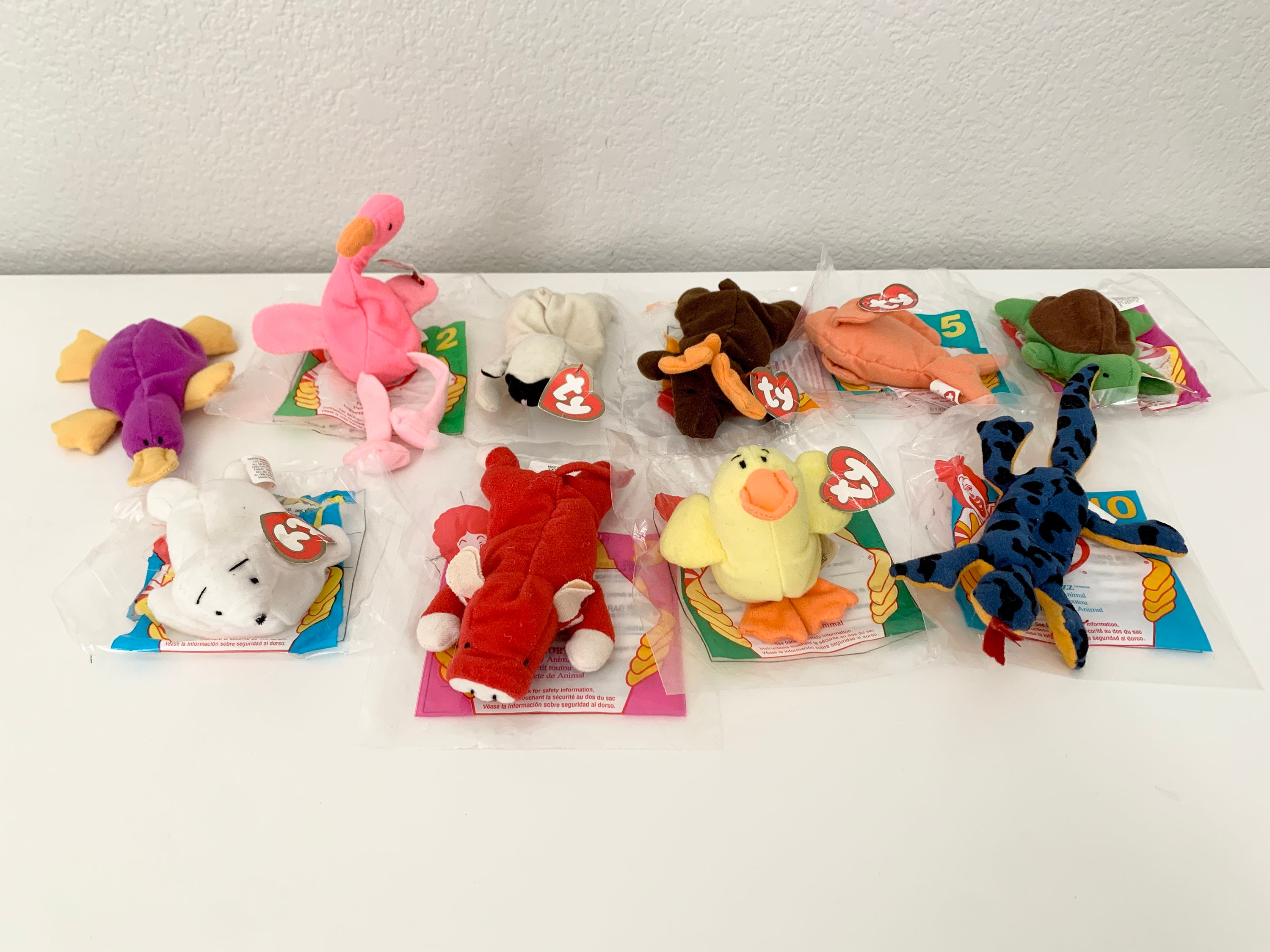 Rare 1997 Complete Set Mcdonalds TY Teenie Beanie Babies