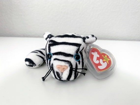 Rare 1997 Blizzard White Tiger TY Beanie Baby, 3rd/4th Gen Tags - Etsy