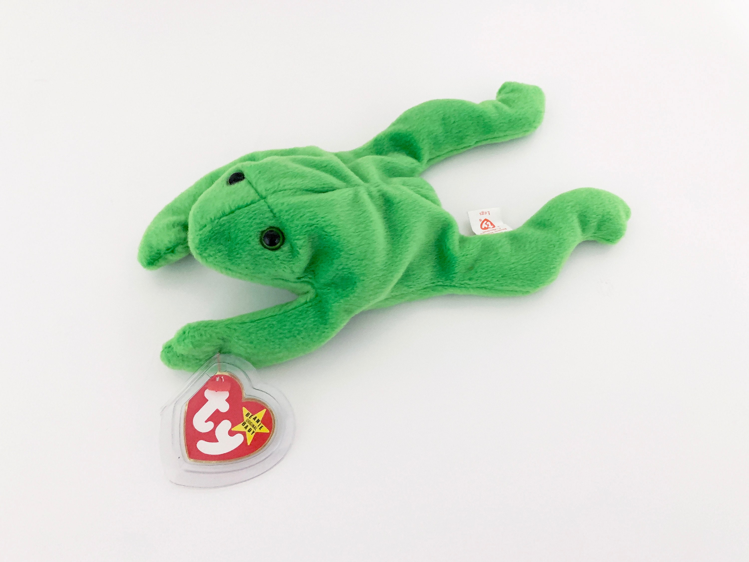 1993 Beanie Beanie Baby Legs The Frog Value Rare Retired Ty Beanie