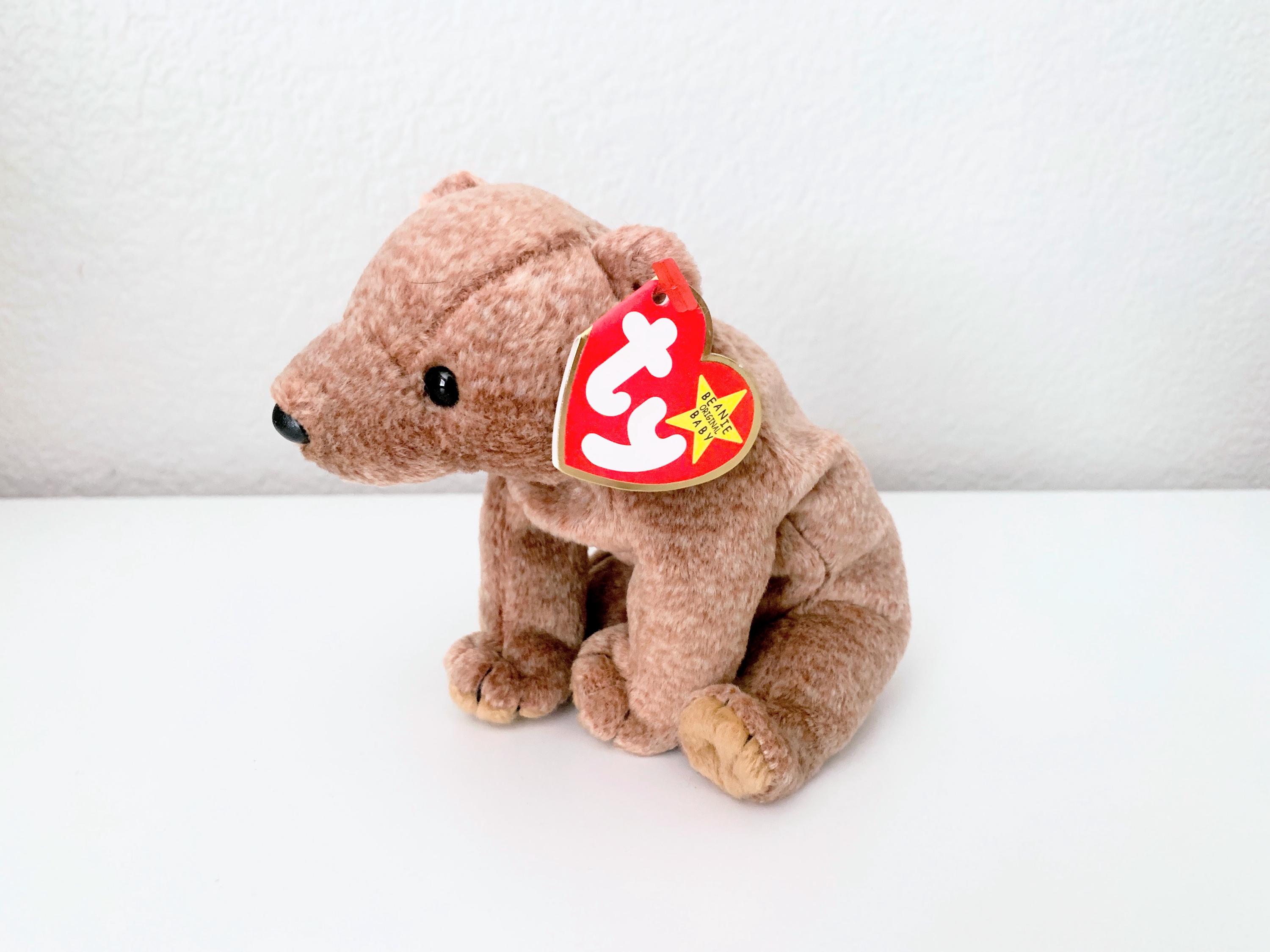 1999 Pecan the Bear TY Beanie Baby, Collectible Brown Bear Plush