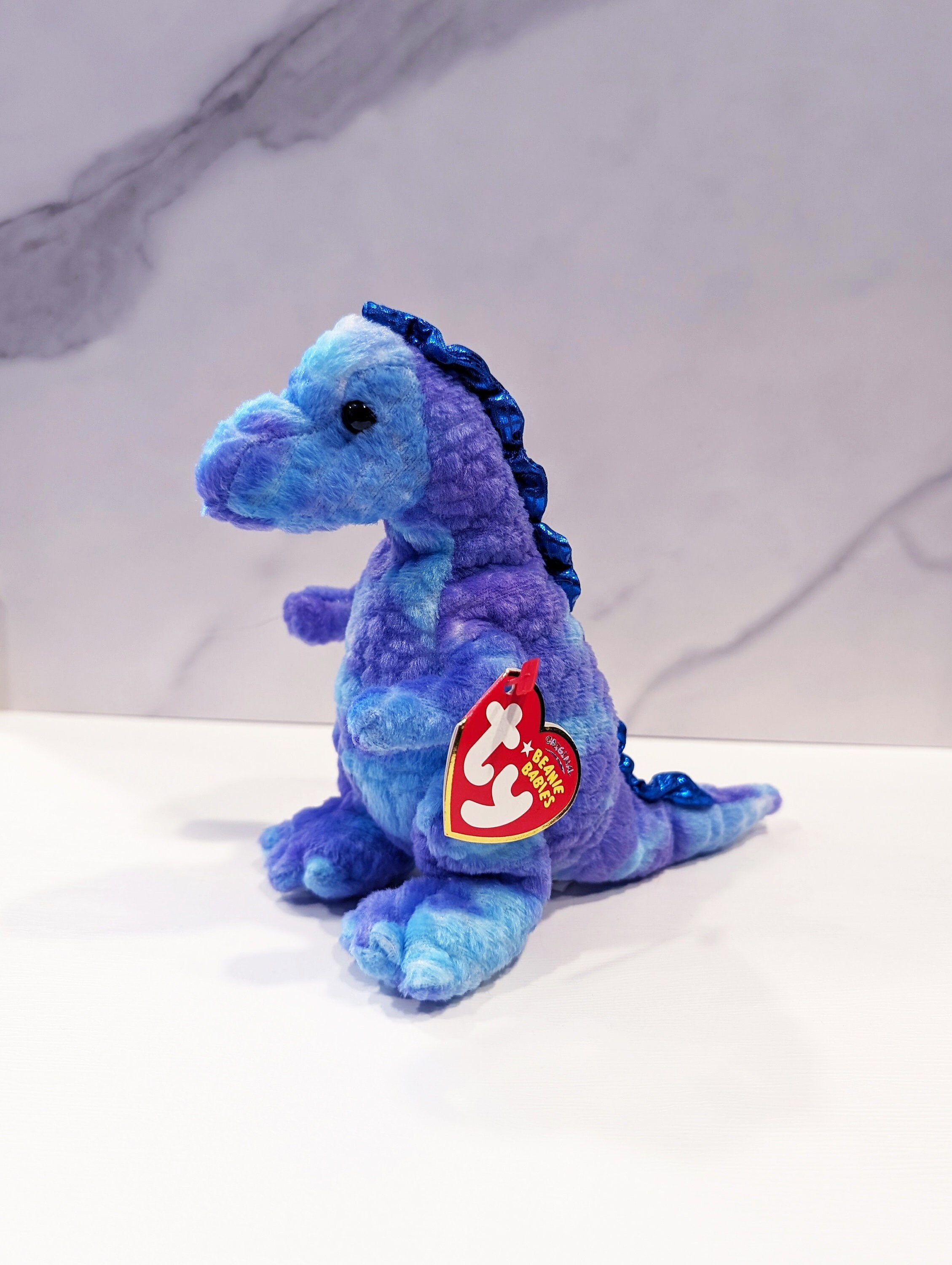 2007 Tyranno the Dinosaur TY Beanie Baby, Collectible Blue