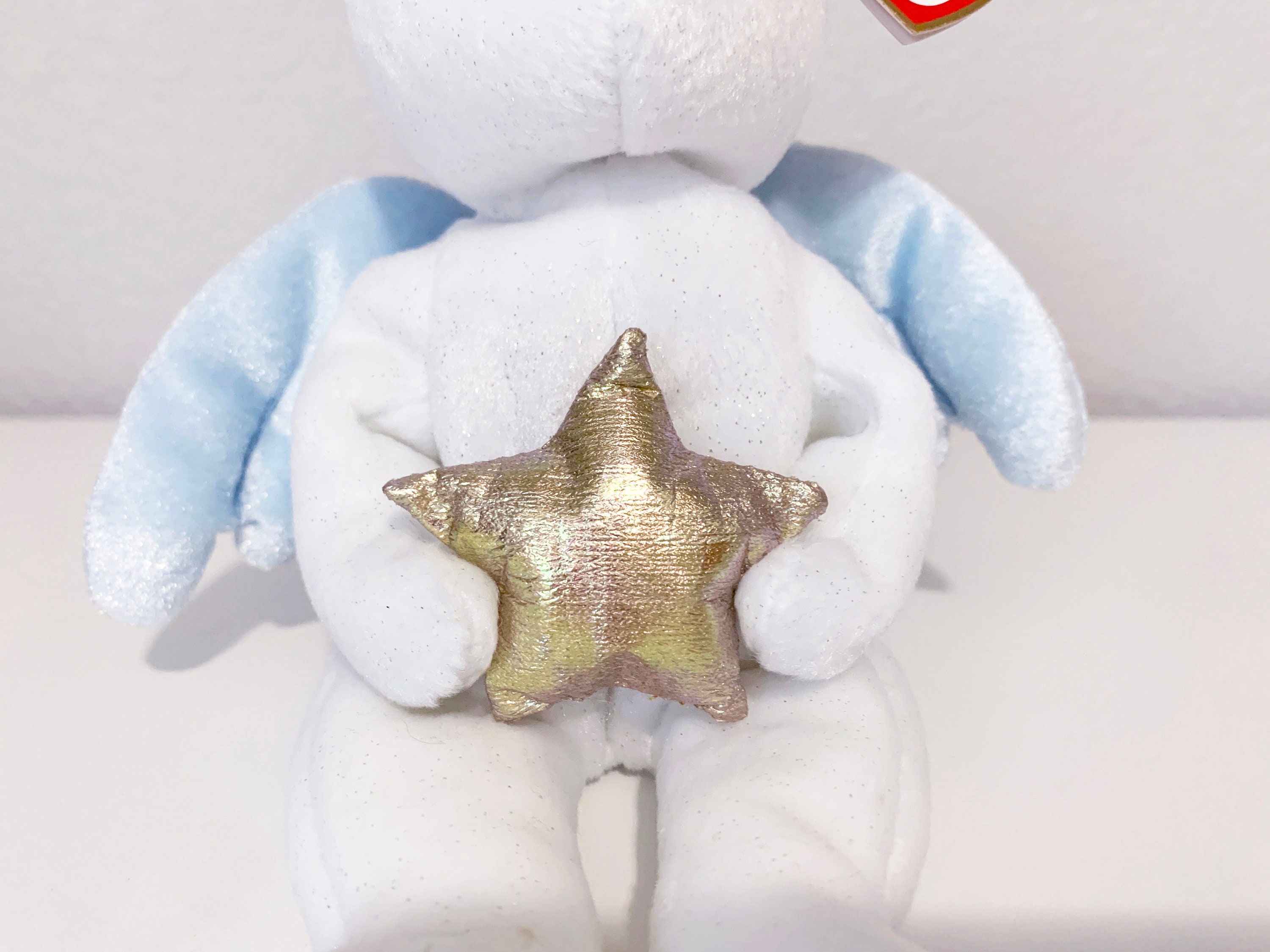 2003 Star the Bear TY Beanie Baby, Collectible Angel Teddy Bear