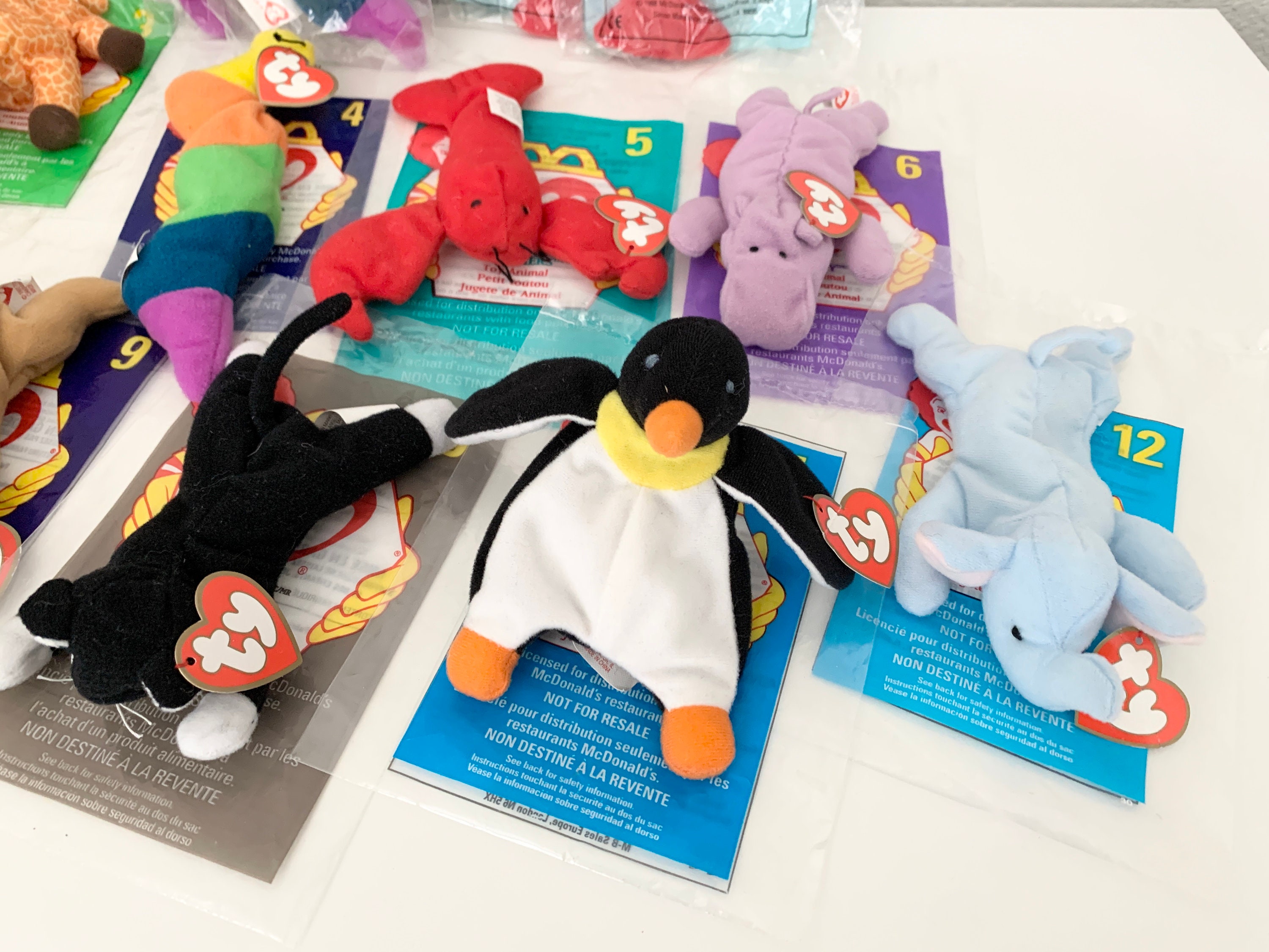 Rare 1998 Complete Set Mcdonalds TY Teenie Beanie Babies