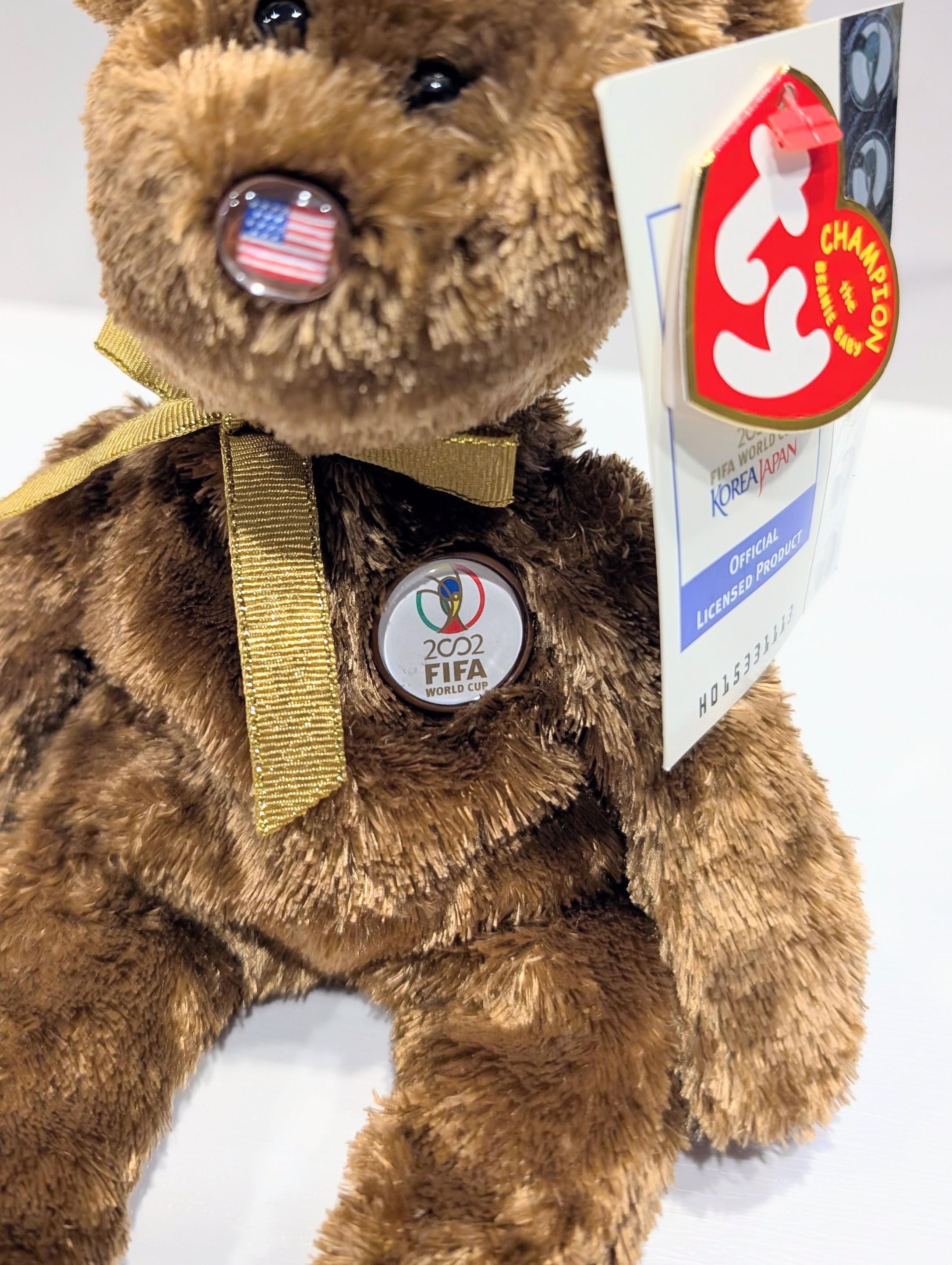 Rare 2002 Champion World Cup Bear, USA TY Beanie Baby - Etsy