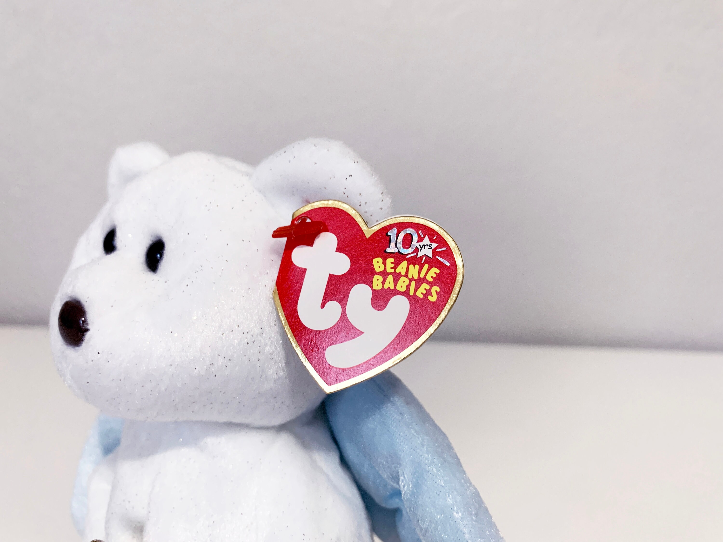 2003 Star the Bear TY Beanie Baby, Collectible Angel Teddy Bear