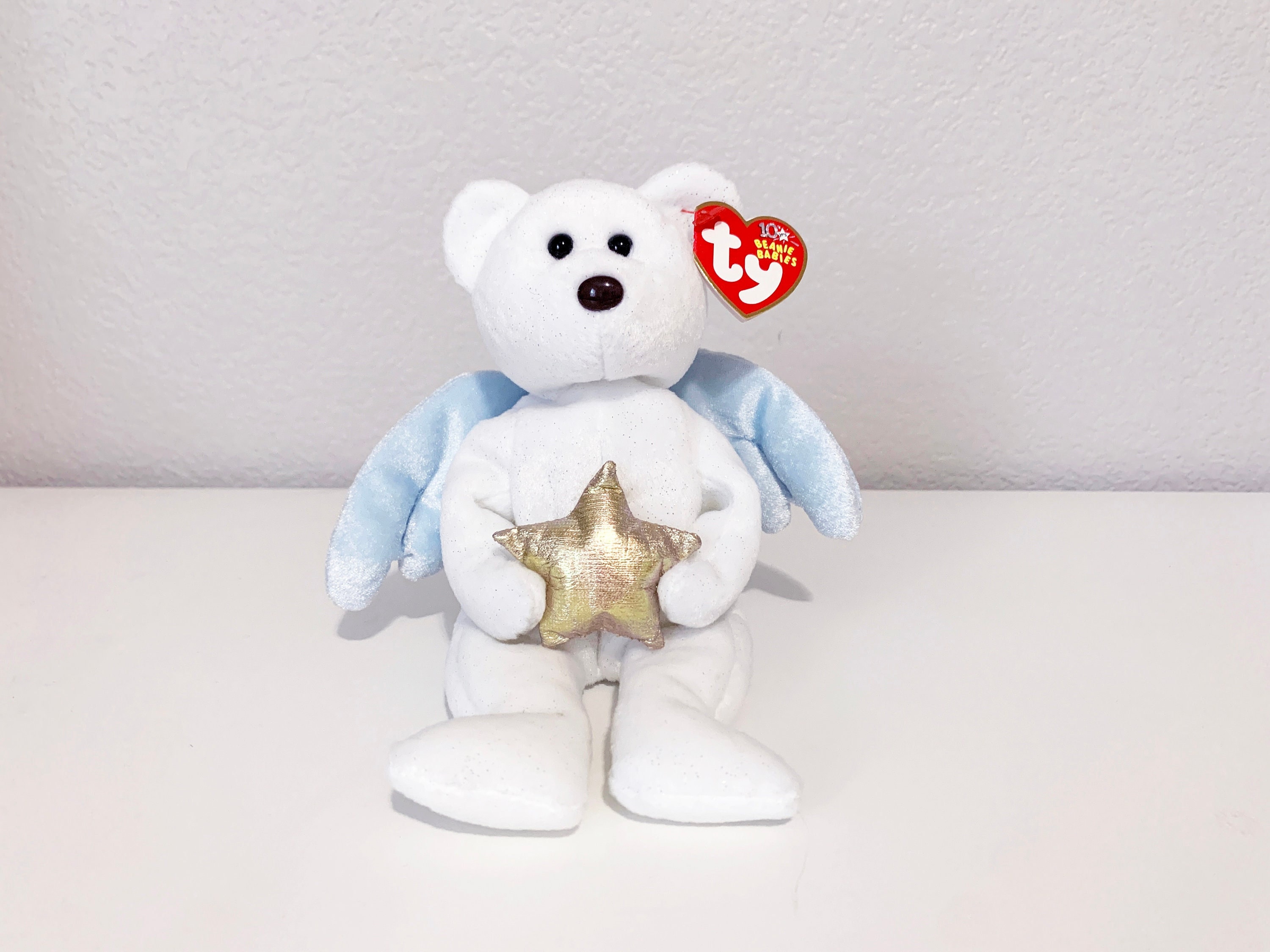 美品 bibiy. B.STAR TEE GLAY 2003 Star the Bear TY Beanie Baby, Collectible Angel Teddy Bear