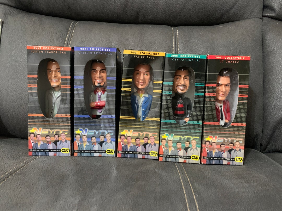 Complete Set of NSYNC 2001 Best Buy Collectible Bobbleheads Etsy