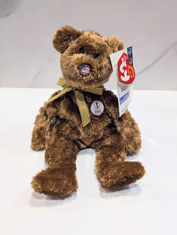 Rare 2002 Champion World Cup Bear, USA TY Beanie Baby - Etsy