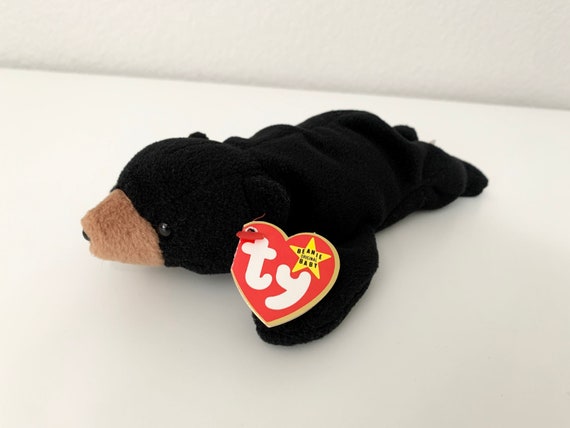 Extra Rare 1993 Blackie the Bear TY Beanie Baby With 3rd and 4th Gen Tags Vintage 90s Collectibles Etsy UK