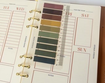 Transparent Sticky Tabs with Ruler, A5 Bookmark