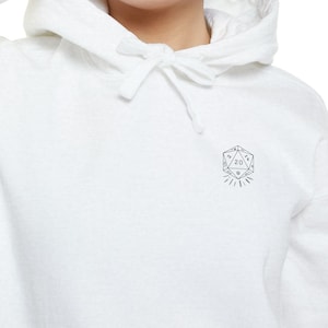Comfort Colors D20 Dice Dungeons and Dragons Hooded Sweatshirt | DND Hoodie with D20 for Dungeon Master and Players | DND Pull Over