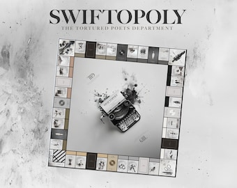 SWIFTOPOLY (Tortured Poets Version) Taylor Swift Monopoly, Geschenk, Taylors Version, individuelles Spiel, Geschenk für Swiftie, Eras Tour, Weihnachtsgeschenk