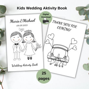 Wedding Activity Book Printable Kid Wedding activity Book wedding Coloring Book For Kids Wedding Coloring Pages and Activity Book