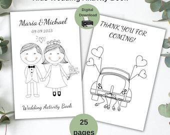 Wedding Activity Book Printable Kid Wedding activity Book wedding Coloring Book For Kids Wedding Coloring Pages and Activity Book