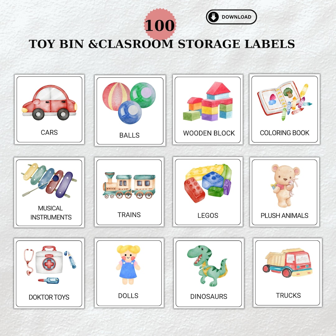 Toy Bin Storage Labels Printable Kid Room Labels Preschool Toy Storage Labels Playroom Organization Labels - Etsy toy-bin-storage-labels-printable-kid-room-labels-preschool-toy-storage-labels-playroom-organization-labels-etsy