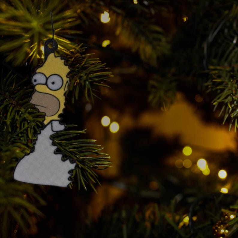 Homer Meme Xmas Tree Ornament Great Gift for Coworkers White Elephant