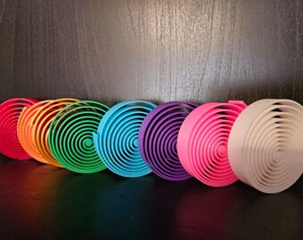3 Pack Springy Spiral Fidget Toy - 2-Inch Wide Stress Relief and Focus Aid