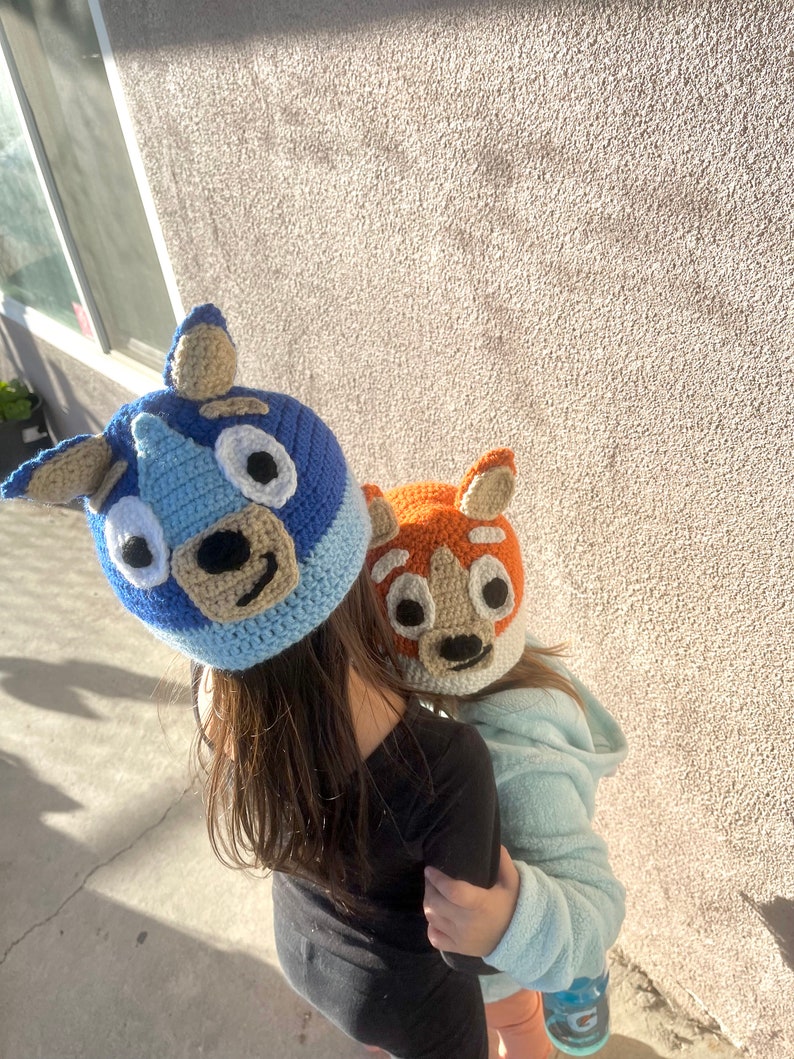 Bluey & Bingo Crochet Hat for Kids and Adults Etsy Australia