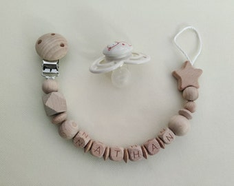 Pacifier clip Wood