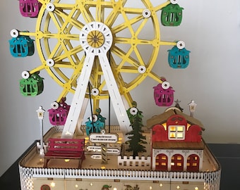 ENESCO “the Majestic” FERRIS WHEEL in Original Box!, Working