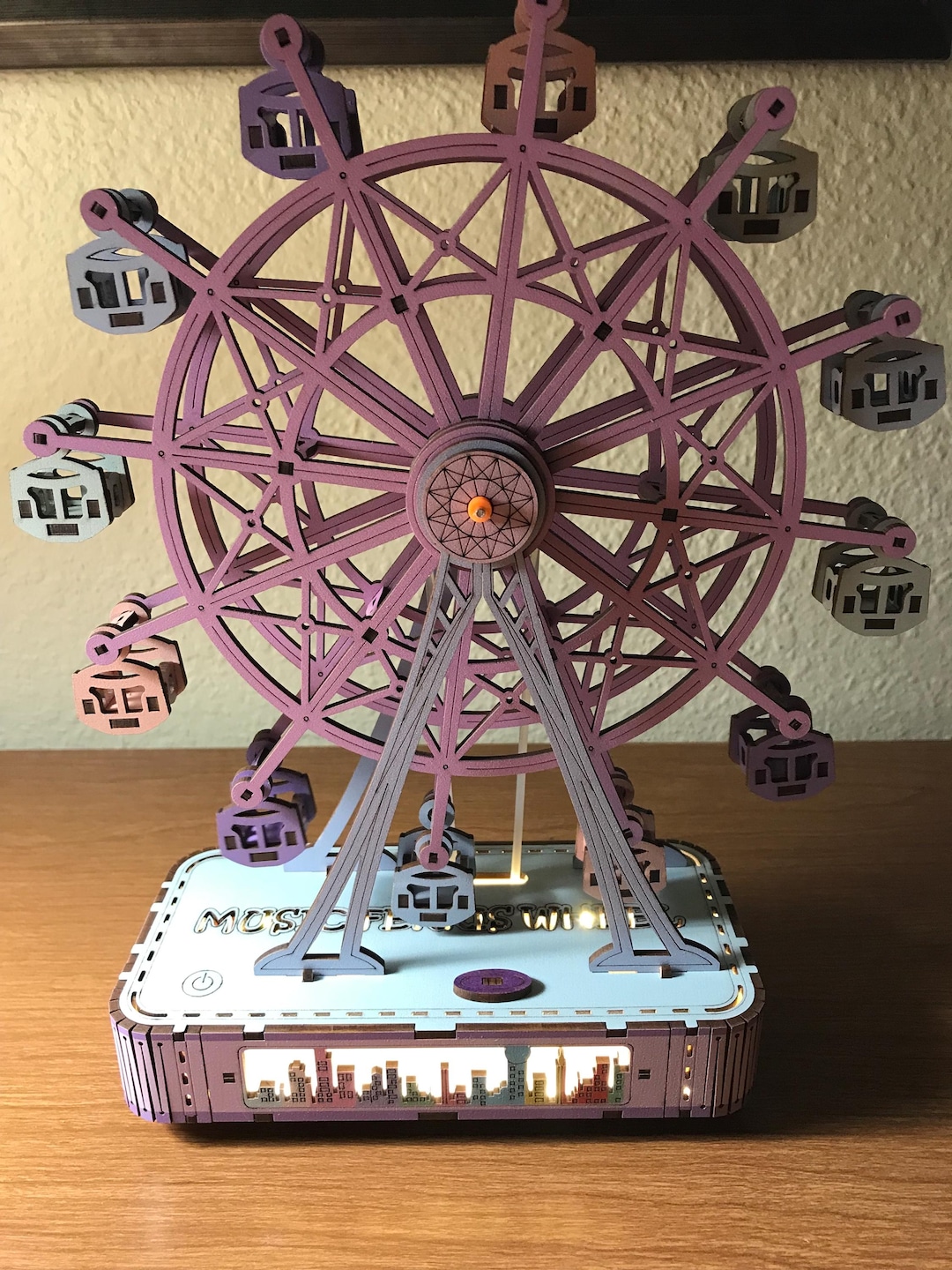 Animated Musical Lighted Ferris Wheel Etsy