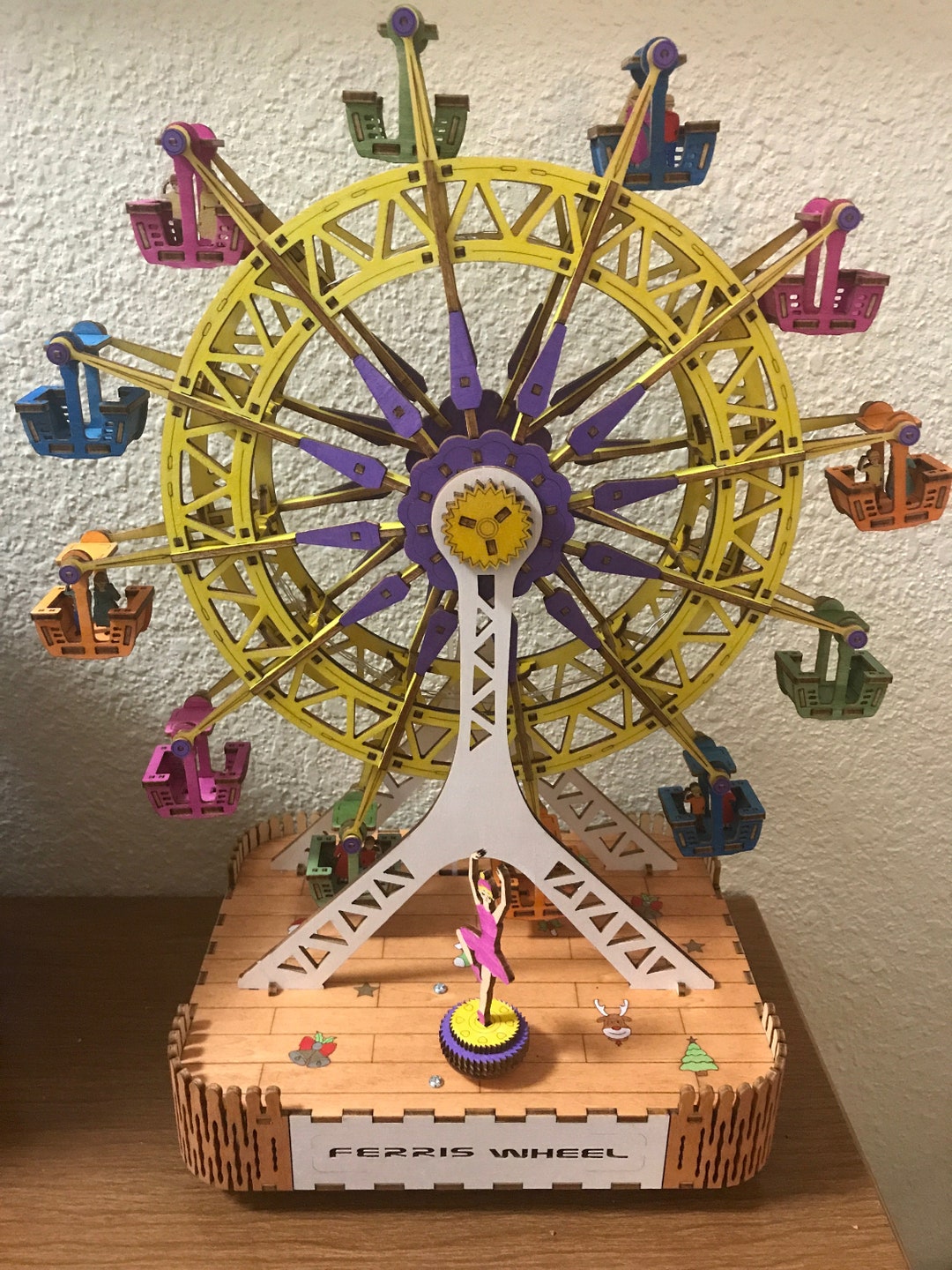 Animated Musical Lighted Ferris Wheel Etsy