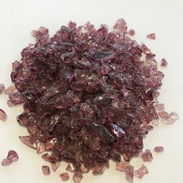 Dark Magenta Blenko Glass Chips