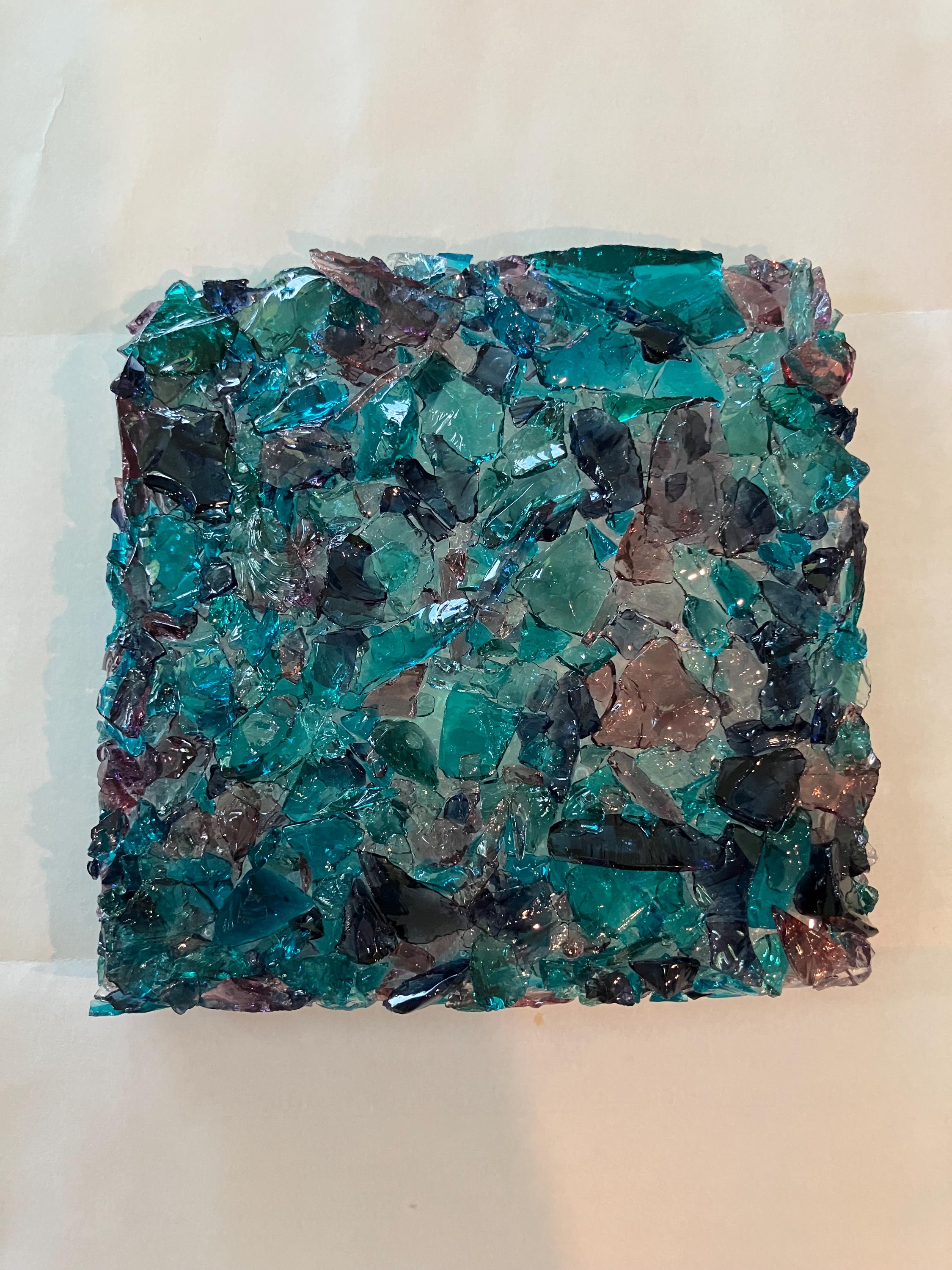 Colored Glass 4 Inch Tiles and 6 Inch Rounds Made From Blenko Dalle De ...
