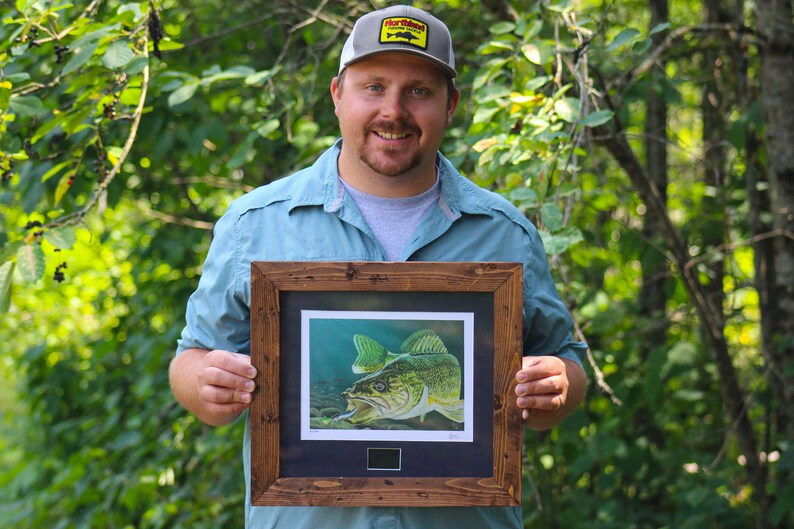 Sportsman's Edition Framed 2024 Walleye Stamp Stamp Etsy