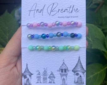 Angst fidget-armbandenset: stressverlichting, energetische genezing