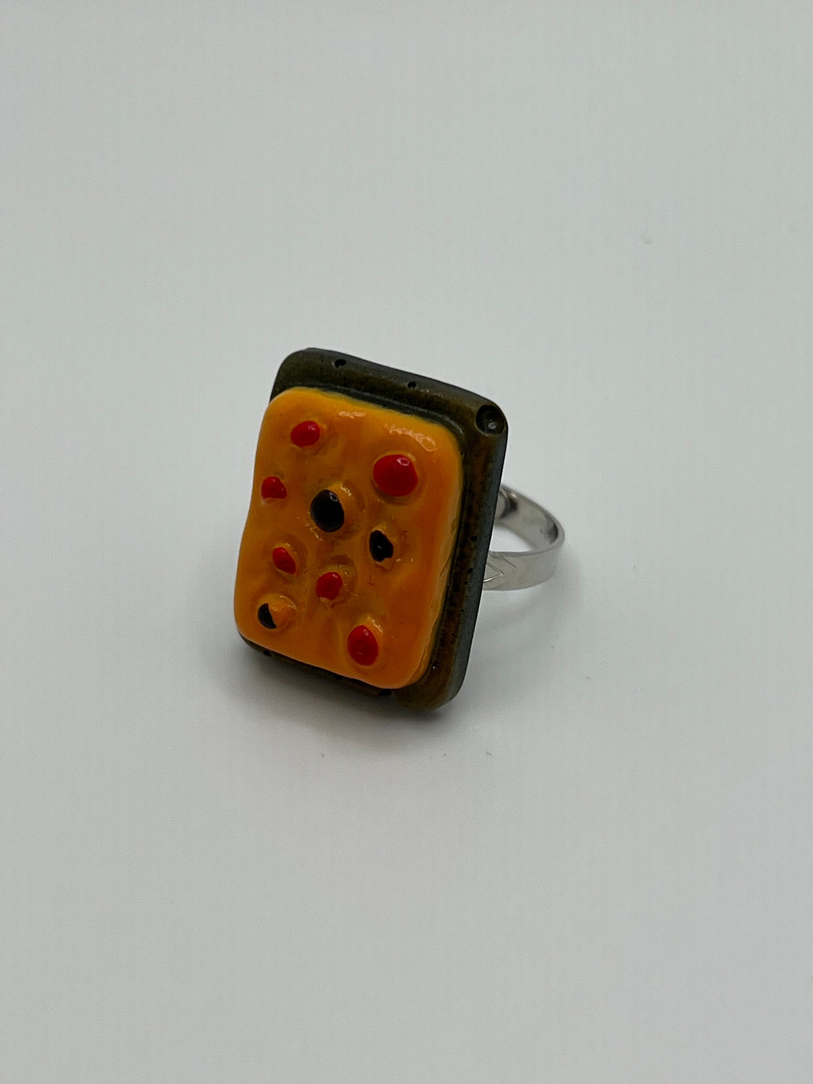 Food Rings, Desserts, Cheese, Yum Rings , Funky Statement Ring, Chunky, Unique, Fashion ...