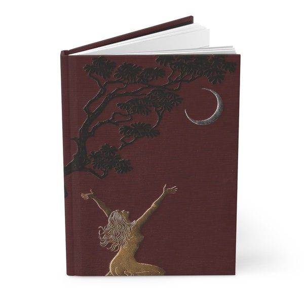 New, Ruled Hardcover Journal with Antique/Vintage Book Cover-inspired Design - "La Sorciere" by Jules Michelet (1862) - Art Nouveau