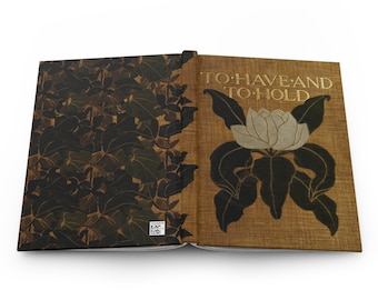 Viktorianisches Hardcover Hochzeit Tagebuch: ""To Have and To Hold"" Antique Vintage Buch Cover Reproduktion."