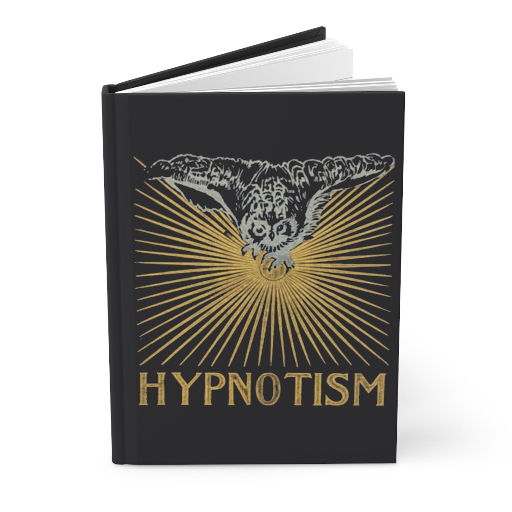 Owl Gilt-Look Hardcover Journal: Antique Vintage "Hypnotism" Book Cover Reproduction