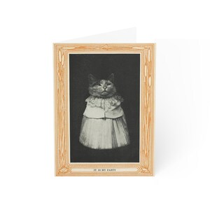 Funny Cat - Vintage Design (from 1911) - "It is My Party" - Party Invitation / Greeting Card (1, 10, 30, and 50pcs)