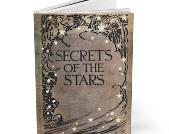 Astrology Hardcover Journal: Antique Vintage "Secrets of the Stars" Book Cover Reproduction