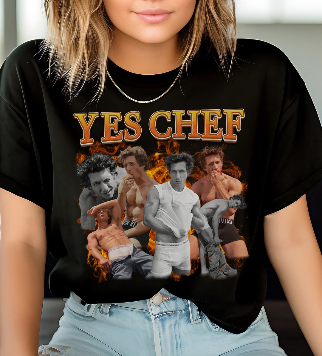 Jeremy Allen White Calvin Klein Yes Chef Shirt Tshirt the Bear 90s ...