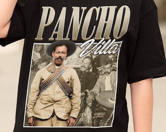 Pancho Villa Vintage Retro Unisex T-Shirt | Pancho Villa Fan Gift | Mexico Fan Shirt | Revolucion Mexicana | Doroteo Arango Mexican Shirt
