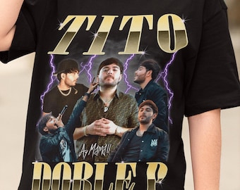Tito Doble P Lettering Unisex T-Shirt | Tito Doble P Fan Gift | Tito Doble P Fan Shirt | Doble P Fan Shirt | Tito Corridos | Corridos Belico