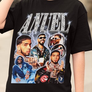 Anuel AA Vintage Retro Y2K Camiseta unisex / Anuel AA Fan Gift / I Anuel AA Fan Shirt / Real hasta la muerte / Anuel pr Trap / Trap Fan Shirt