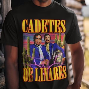 Los Cadetes de Linares T-shirt uniseks | Lupe Tijerina | Homero Guerrero | 15 bolero's | Mexicaanse kunstenaarsshirts | Gangen Norteños