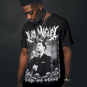 Luis Miguel Dark Metal Lettering Unisex T-Shirt | Mexican Artists Shirts | Luis Miguel Merch | Luis Miguel Gift | Luis Miguel Tour