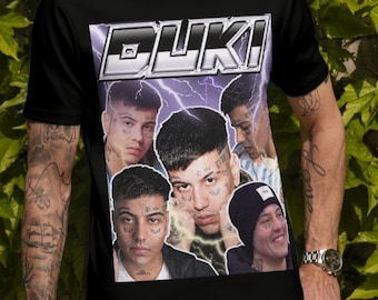 Koszulka unisex Duki Duko | Koszula Dukiego | Prezent dla Fana Dukiego | Duki Vida Eterna | Duki BZRP | Duki Argentyna | Super Sangre Joven | Antes de Ameri
