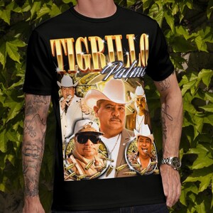 El Tigrillo Palma Vintage Unisex T-Shirt | Mexikanische Künstler Hemden | Tigrillo Palma Merch |Tigrillo Palma Geschenk | Hochwertiges Sinaloa Corridos Shirt